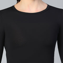 Essential Full Sleeve Crop top Black