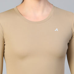 Bodycon Thumbhole T-shirt Tan