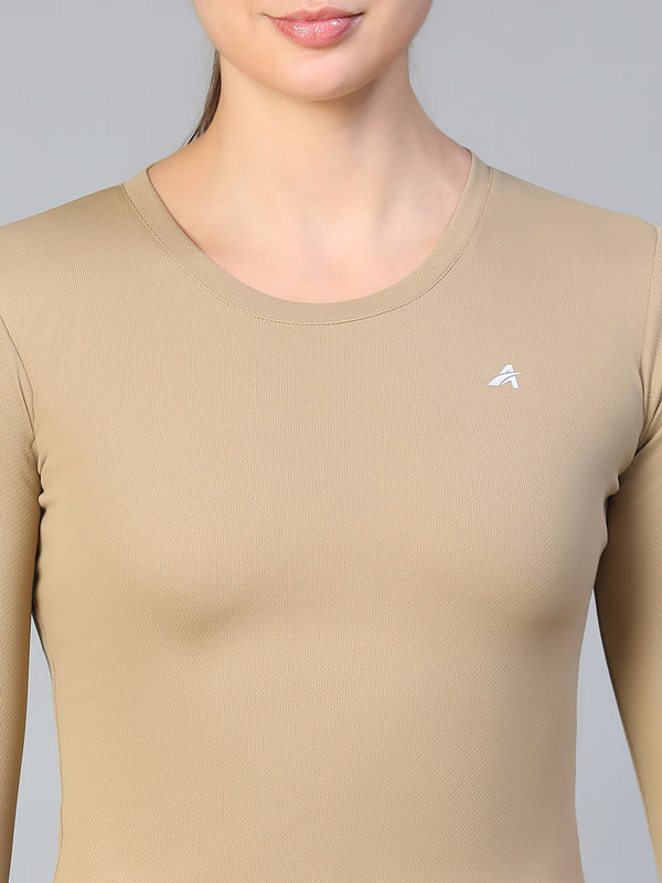 Bodycon Thumbhole T-shirt Tan