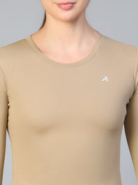 Bodycon Thumbhole T-shirt Tan