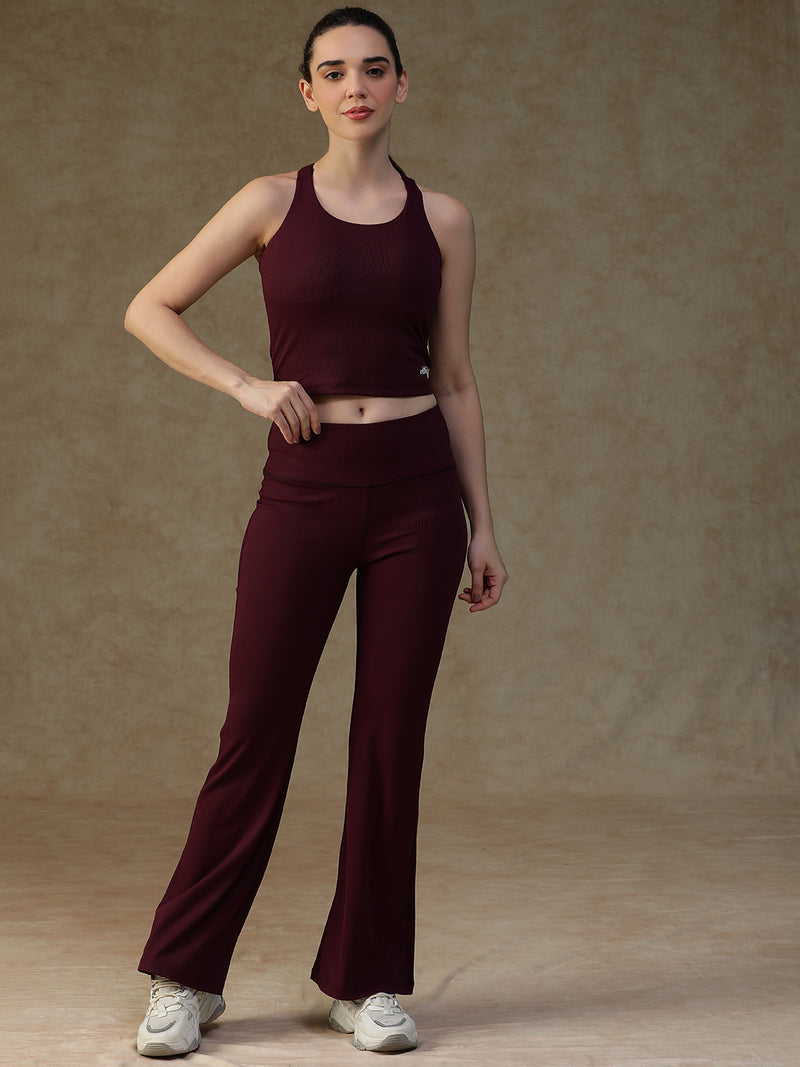 Built In Bra Y Adjustable Top Wine