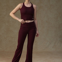 Built In Bra Y Adjustable Top Wine