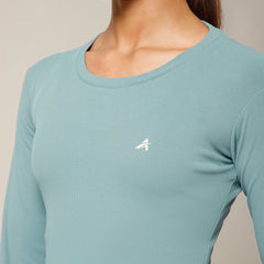 Bodycon Thumbhole T-shirt Ice Blue