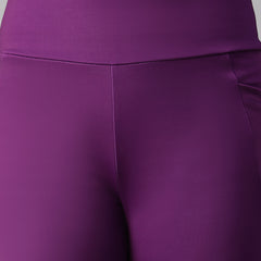 Dual Tone Flare Pant Purple