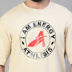Energy Oversized T-Shirt Beige