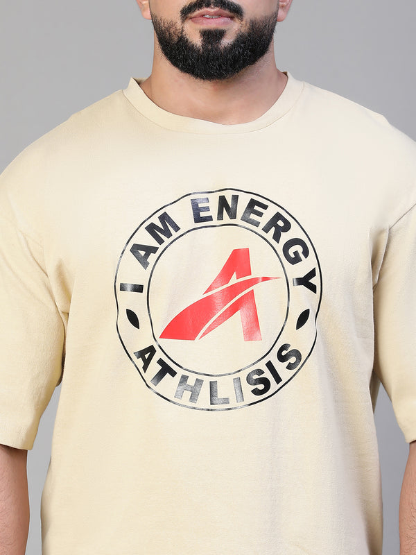 Energy Oversized T-Shirt Beige