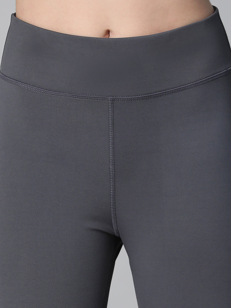 Geometric Mesh Leggings Gray