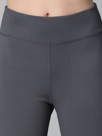 Geometric Mesh Leggings Gray