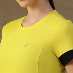 Contrast Tone T-Shirt Yellow