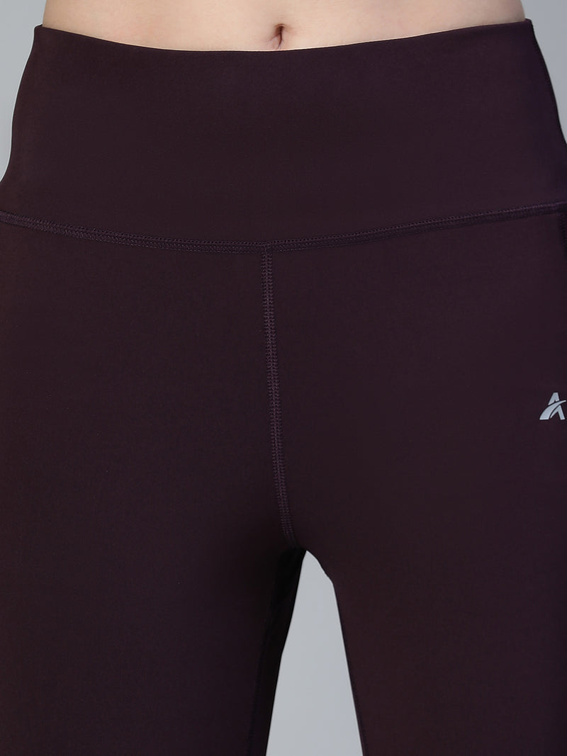 Laser Cut Leggings Wine