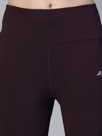 Laser Cut Leggings Wine