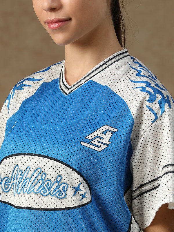 Cloud Nine Jersey Cobalt & White