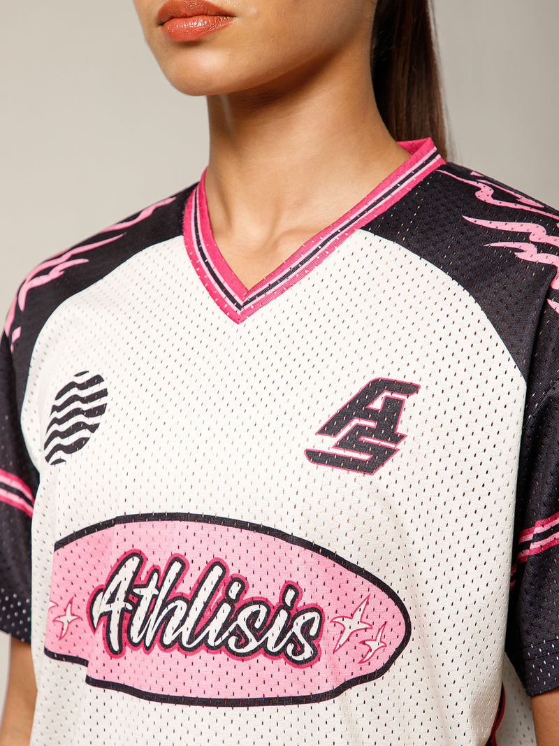 Cloud Nine Jersey Pink & Black