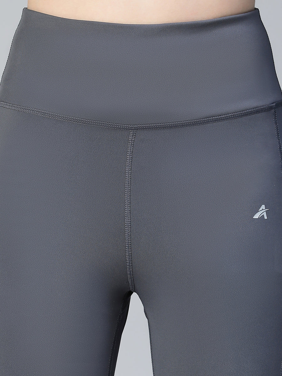 Laser Cut Leggings Gray