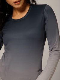 Dual Tone Full Sleeve T-Shirt B&W