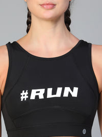 Run Sports Bra Black