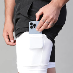 2 in 1 Lining Shorts Black