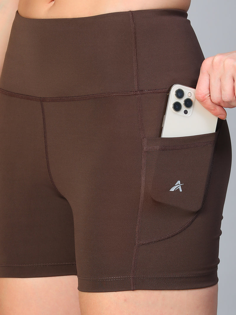 Aura Training Shorts Brown