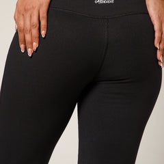 Ribbed Flare Pant Black