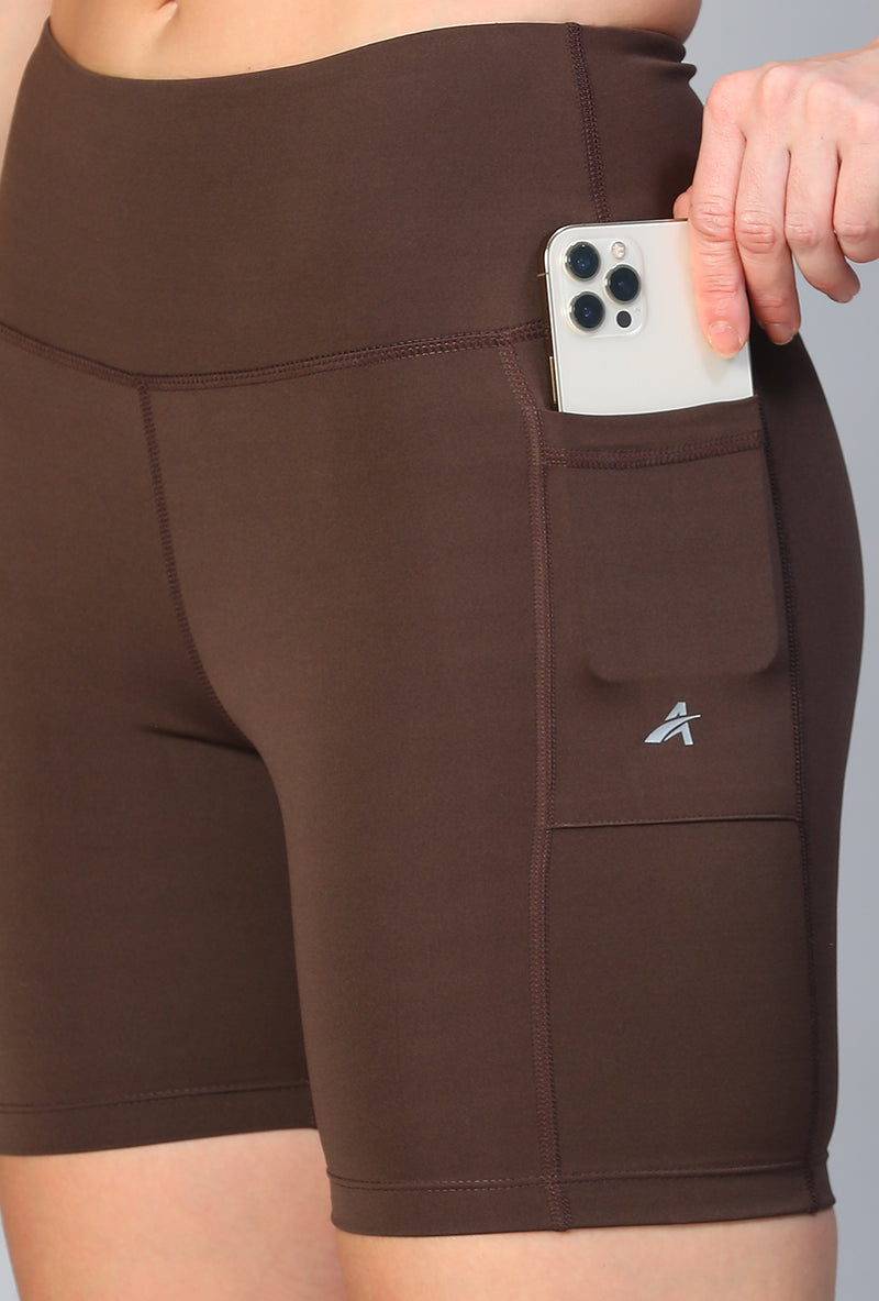 Stealth Active Shorts Brown