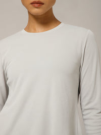 Breeze Crossover Full Sleeve T-shirt Light Grey