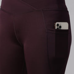 V-Front Legging Wine