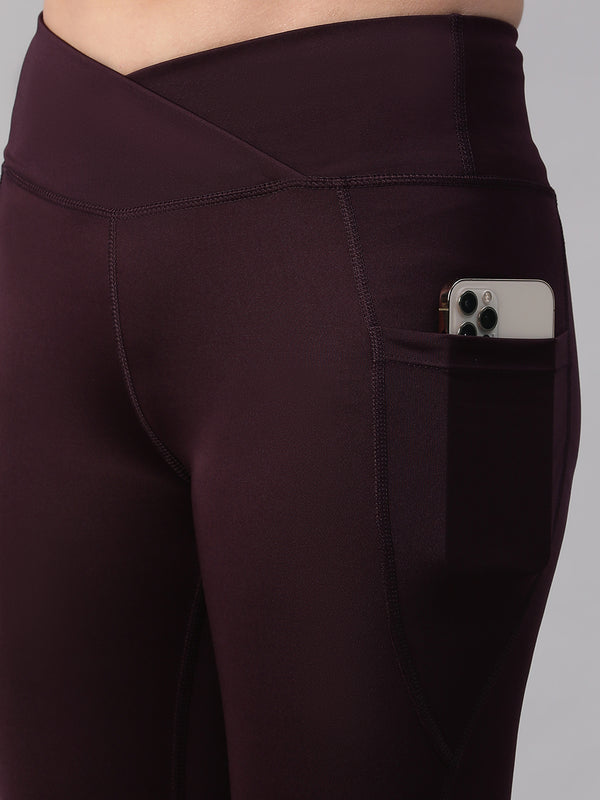 V-Front Legging Wine
