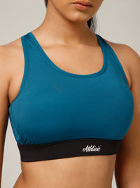 Ruched Sports Bra Teal