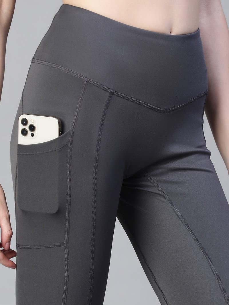 Kinetic Panel Legging Dark Gray