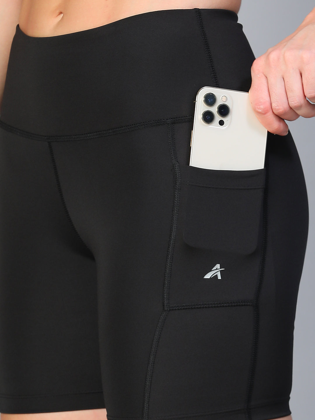 Stealth Active Shorts Black Athlisis Sports