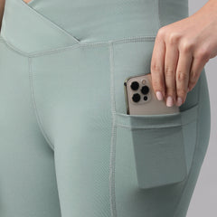 V-Front Legging Pista Green