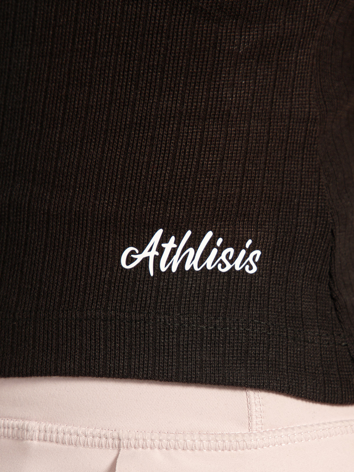 Ribbed Crop Top Black