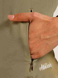 NS Staple Zip Jacket Olive