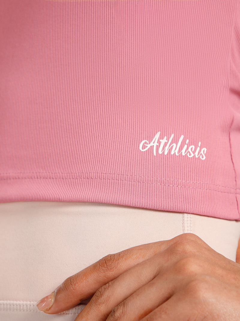 Built In Bra Y Adjustable Top Pink