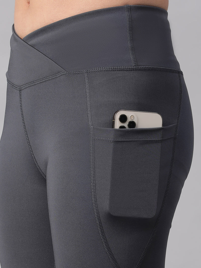 V-Front Legging Gray