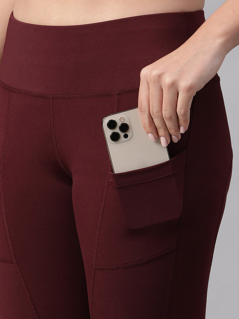 Streamline Legging Dark Maroon