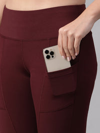 Streamline Legging Dark Maroon