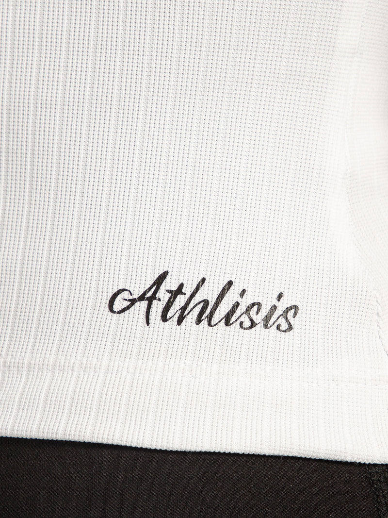 Ribbed Crop Top White