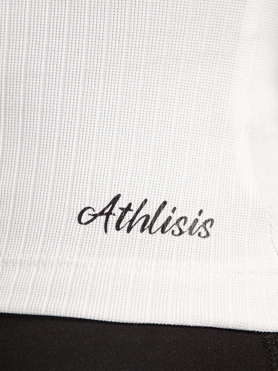 Ribbed Crop Top White