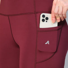 Aura Training Shorts Maroon