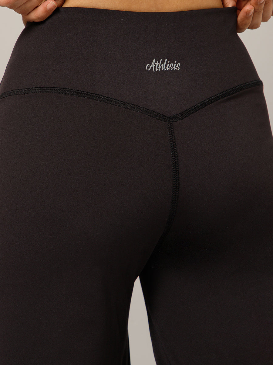 On The Go Wide Flare Pant Black