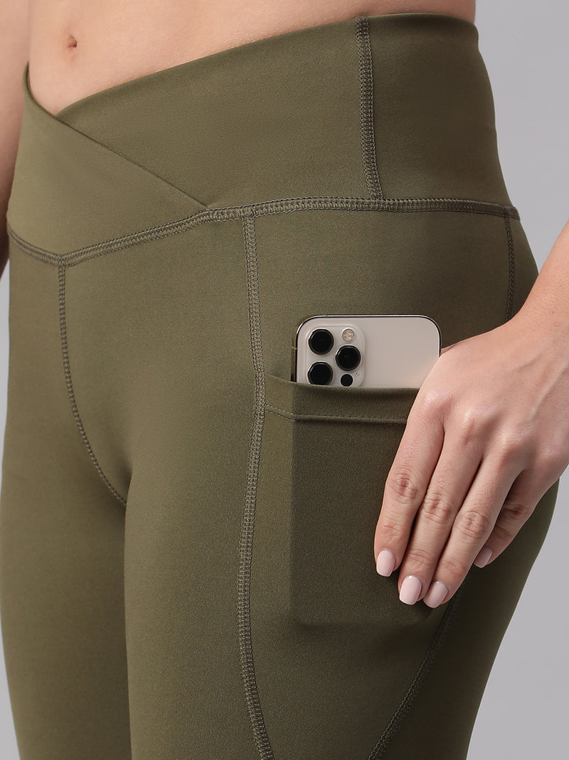 V-Front Legging Olive