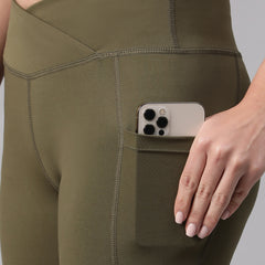 V-Front Legging Olive