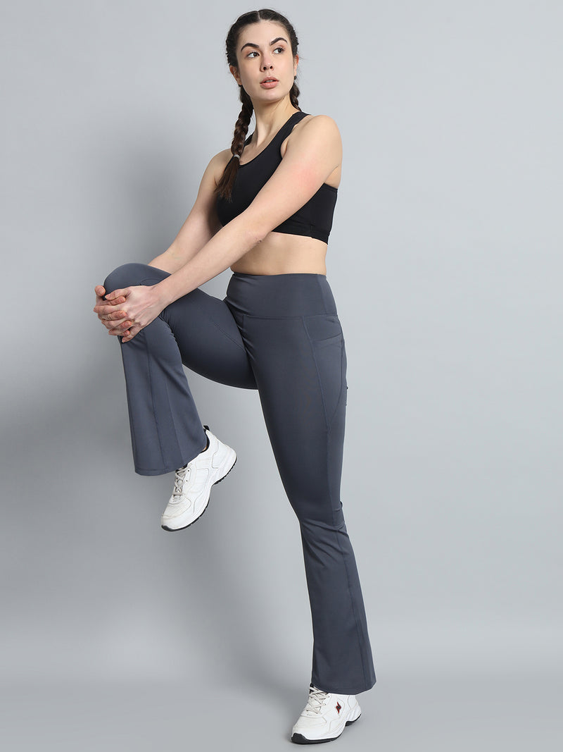 Active Sculpt Flare Pant Gray