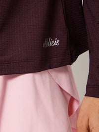 Breeze Crossover Full Sleeve T-shirt Wine