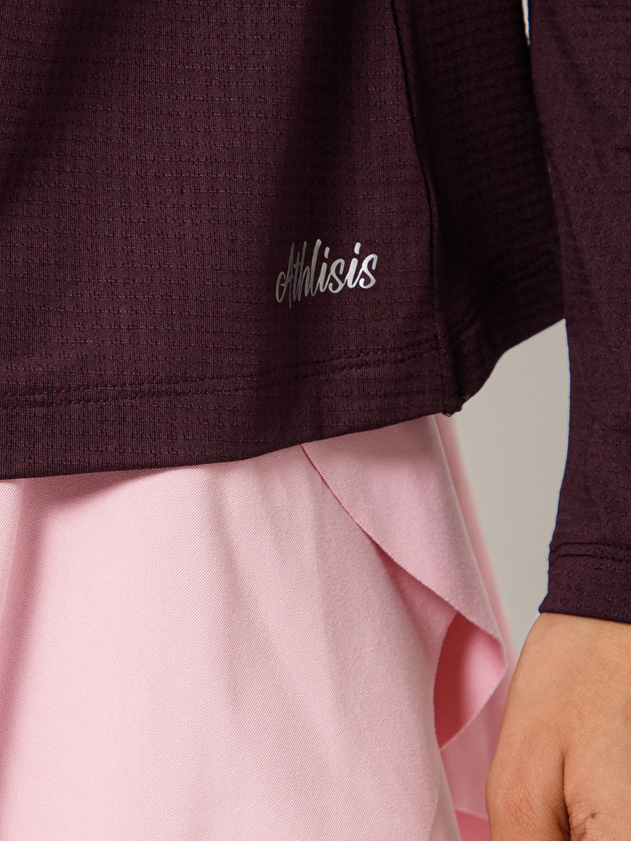 Breeze Crossover Full Sleeve T-shirt Wine