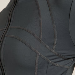 Defined Seam Zip Jacket Grey