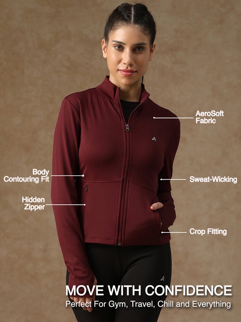 Sculptor Jacket Maroon
