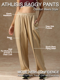 Flow Piping Sweatpants Beige
