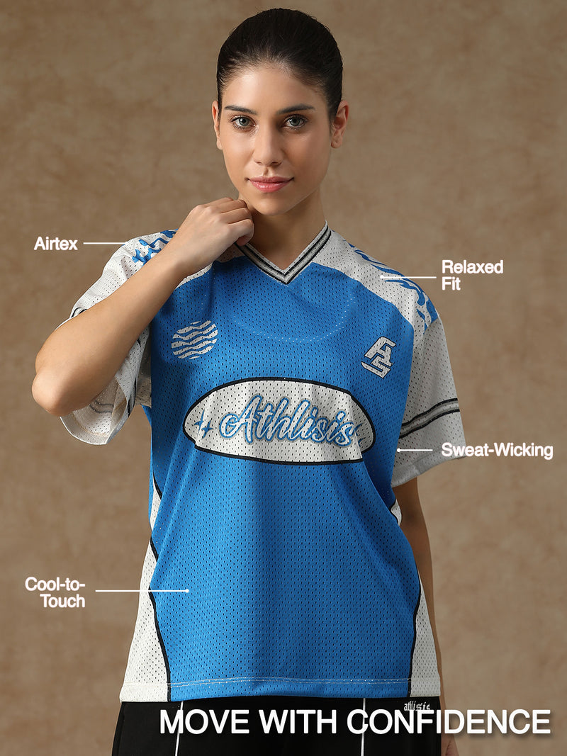 Cloud Nine Jersey Cobalt & White